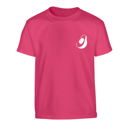 Avocado pocket Children's pink Tshirt 12-13 Years