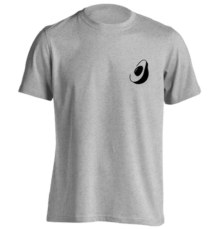 Avocado pocket adults unisex grey Tshirt 2XL
