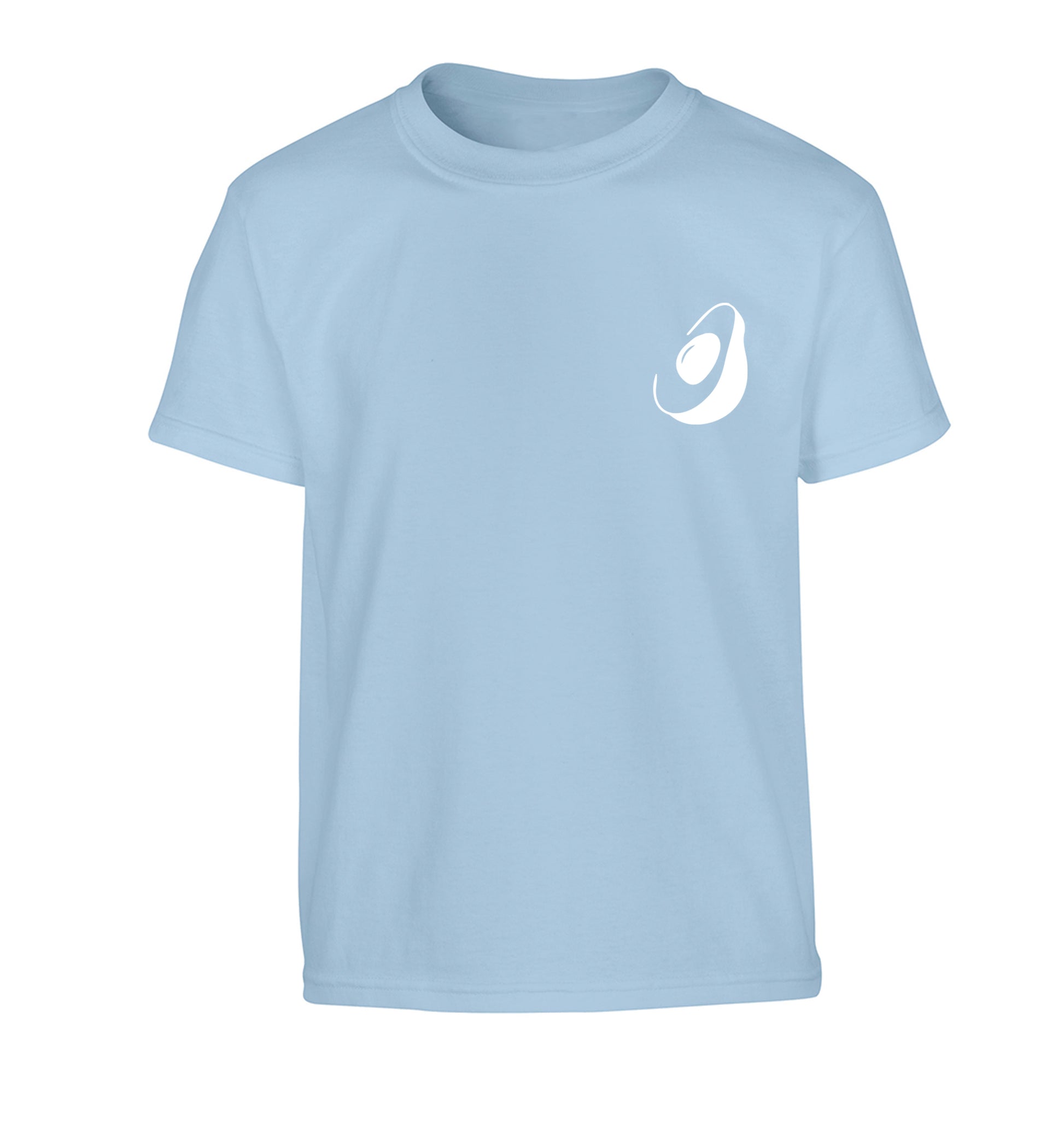 Avocado pocket Children's light blue Tshirt 12-13 Years