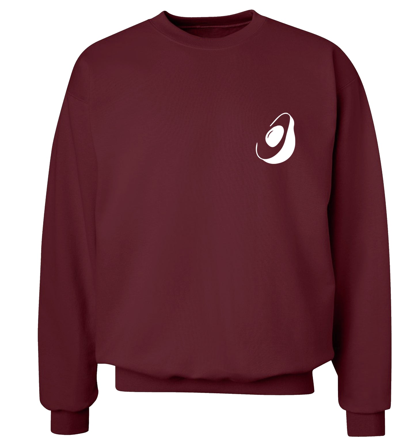 Avocado pocket Adult's unisex maroon Sweater 2XL