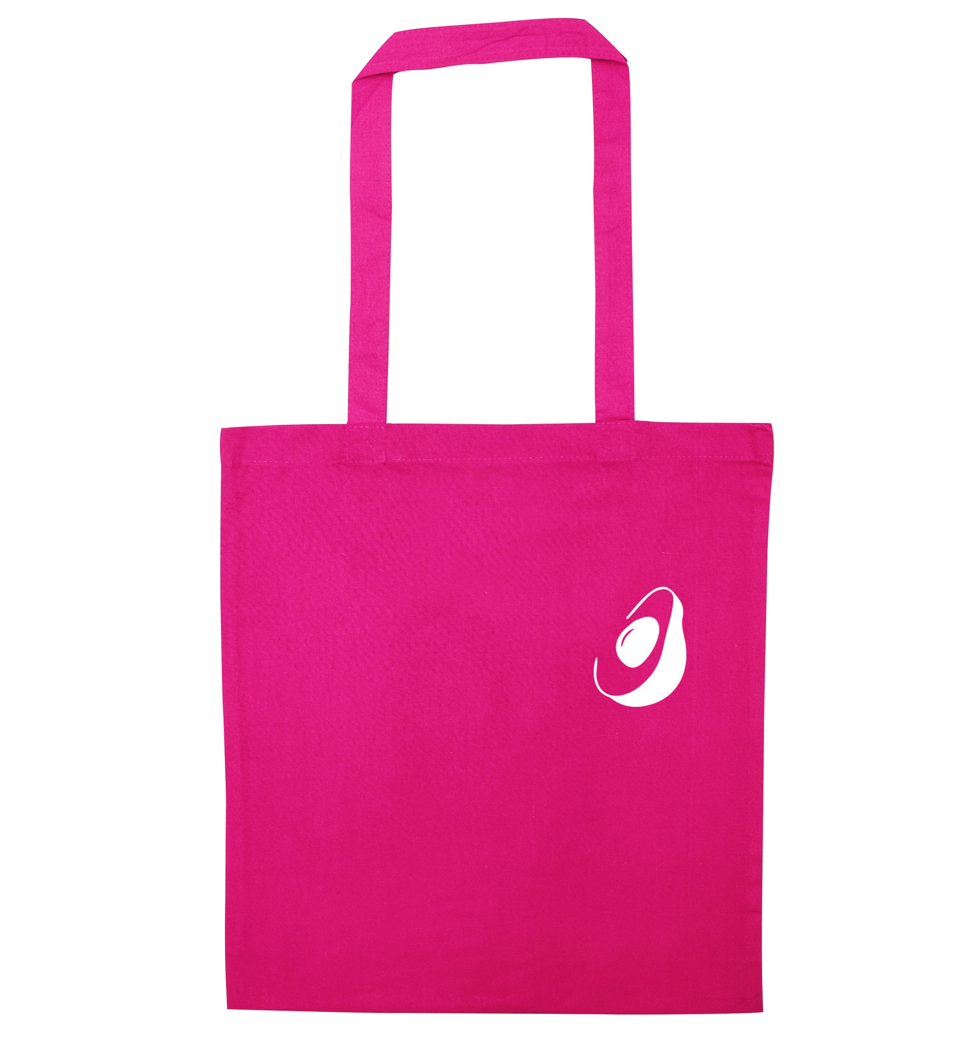 Avocado pocket pink tote bag