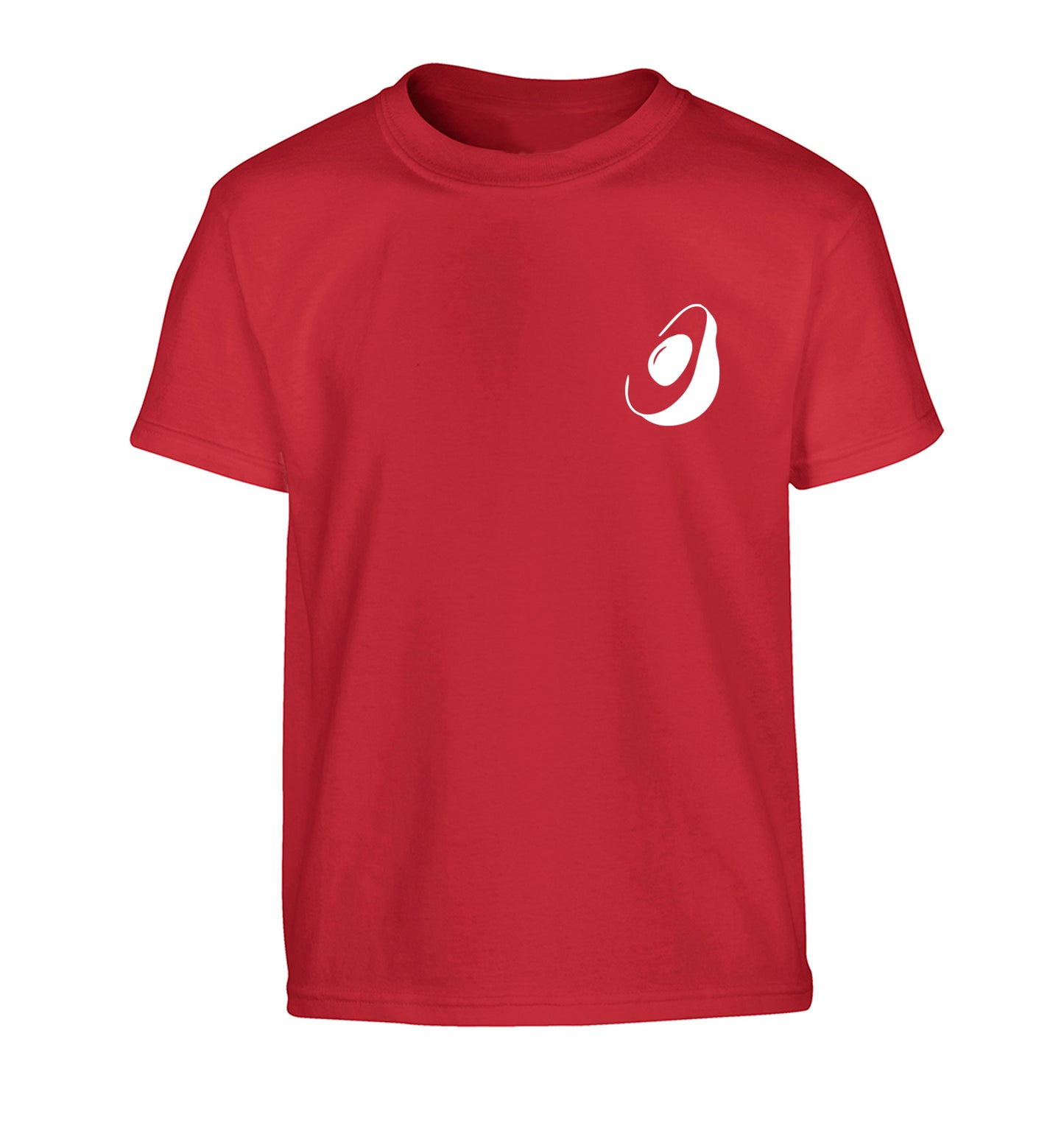 Avocado pocket Children's red Tshirt 12-13 Years