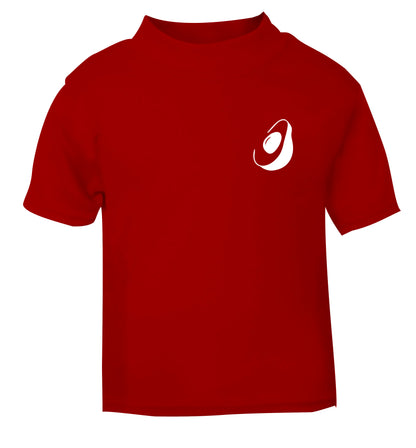 Avocado pocket red Baby Toddler Tshirt 2 Years