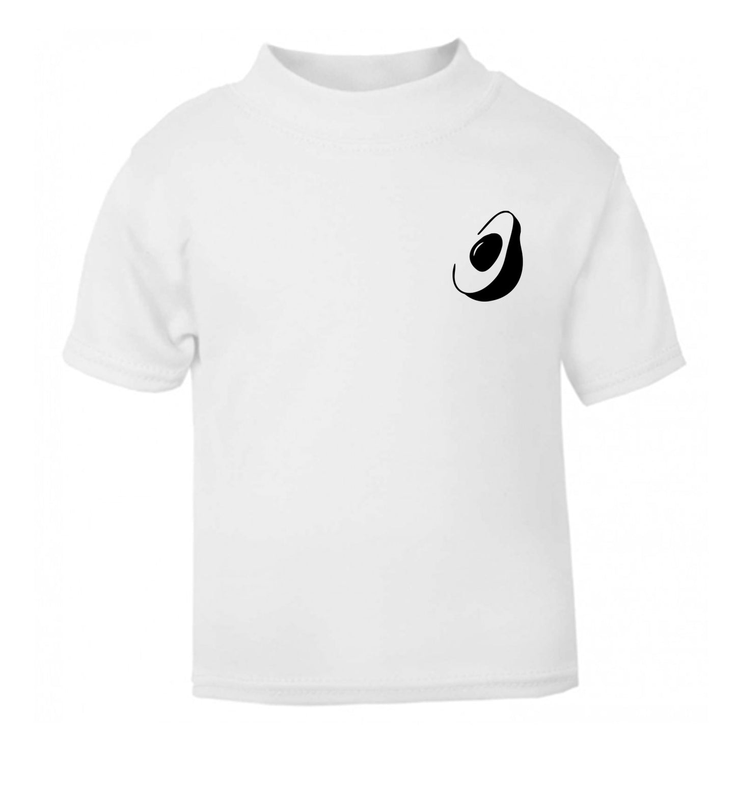 Avocado pocket white Baby Toddler Tshirt 2 Years