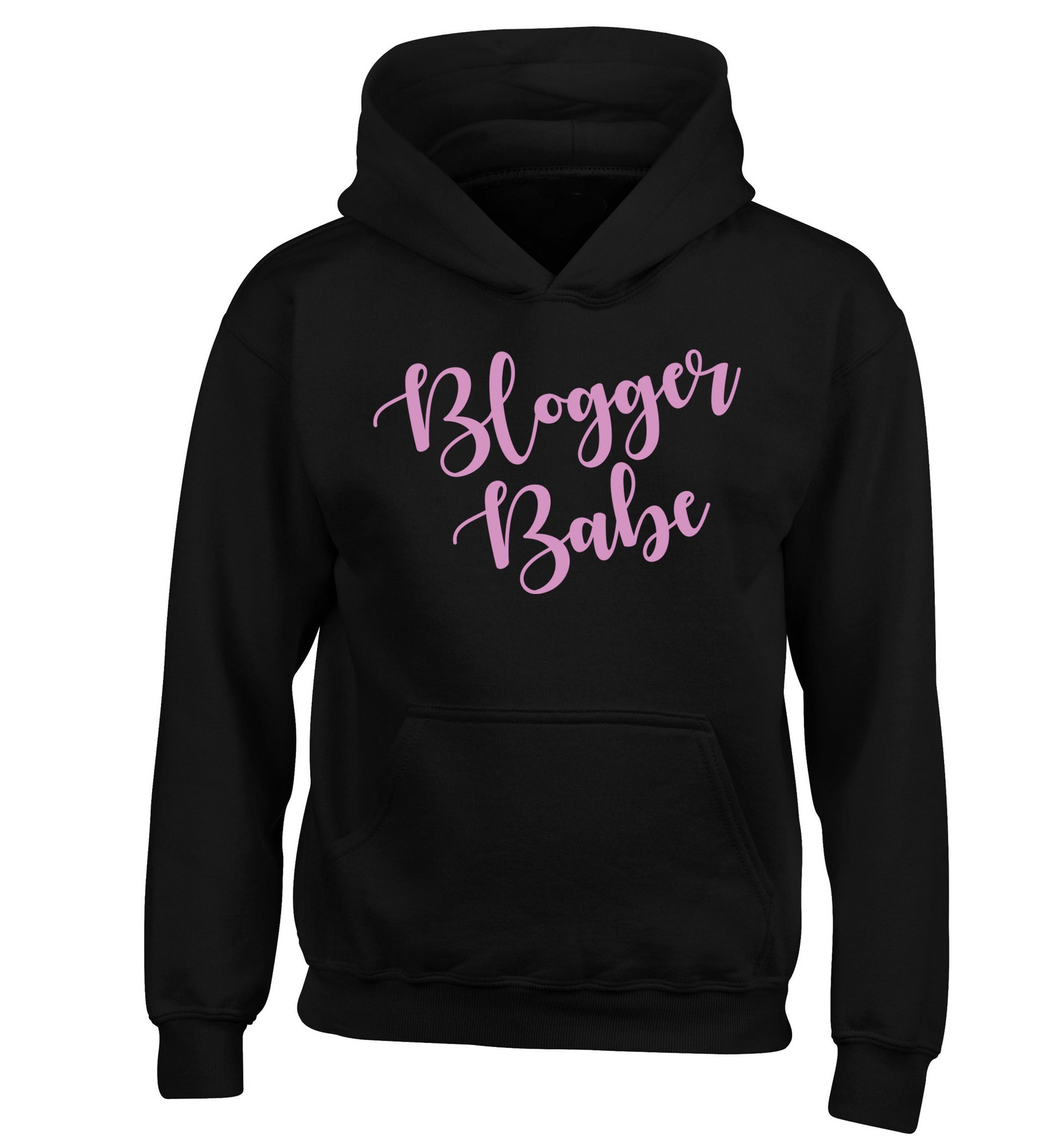 Blogger babe children's black hoodie 12-13 Years
