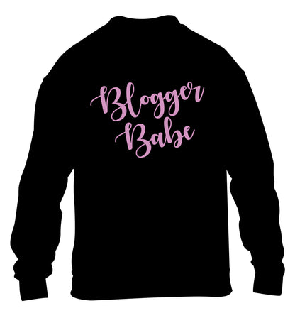 Blogger babe children's black sweater 12-13 Years