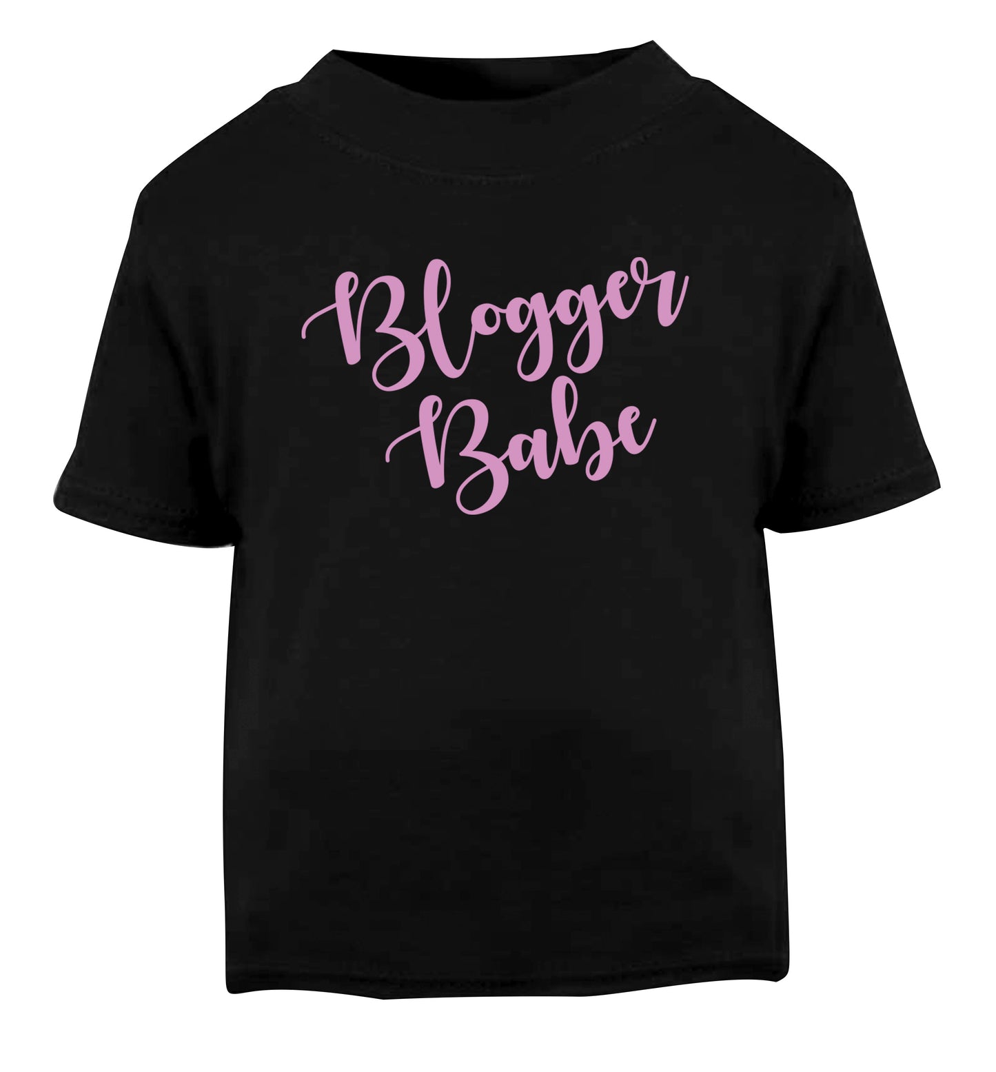 Blogger babe Black Baby Toddler Tshirt 2 years