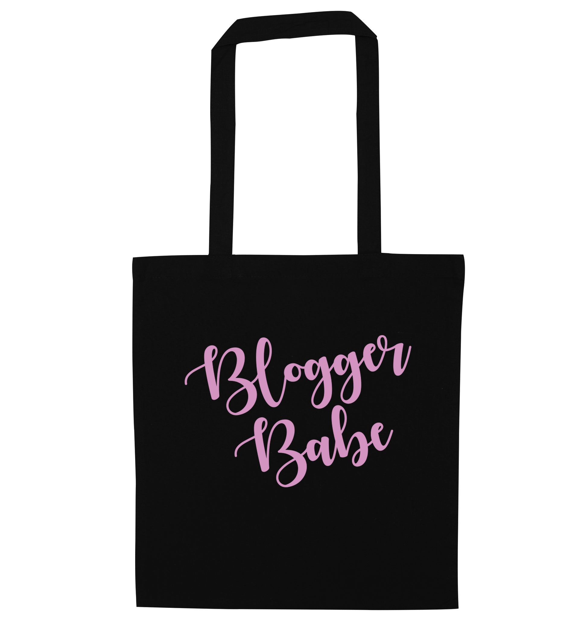 Blogger babe black tote bag