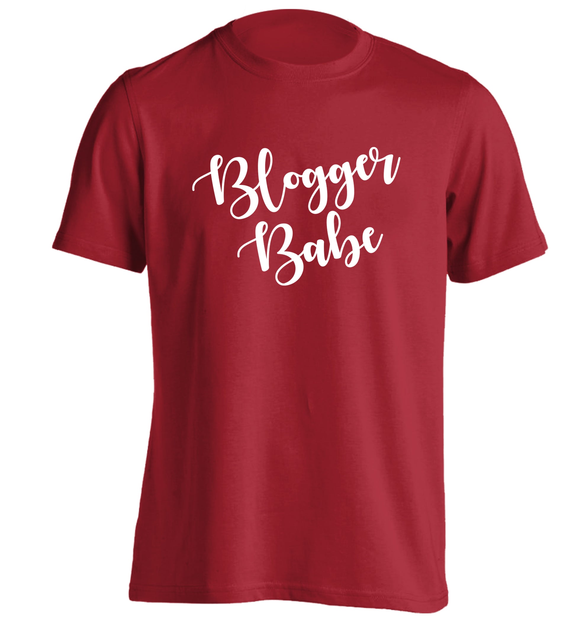 Blogger babe adults unisex red Tshirt 2XL