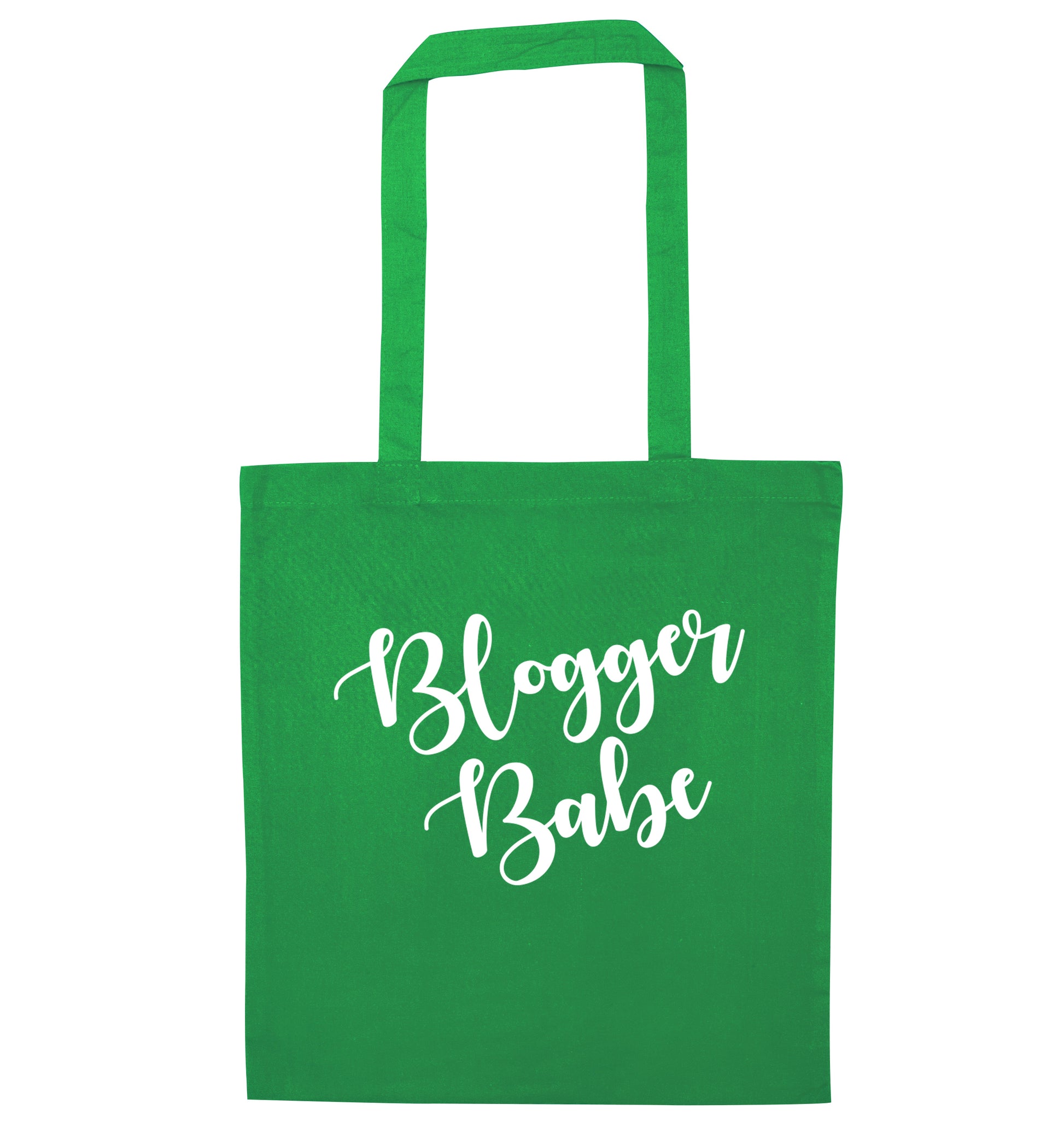 Blogger babe green tote bag