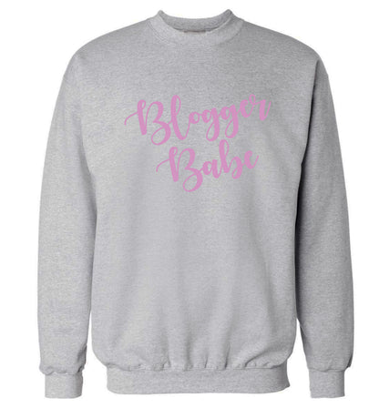 Blogger babe Adult's unisex grey Sweater 2XL