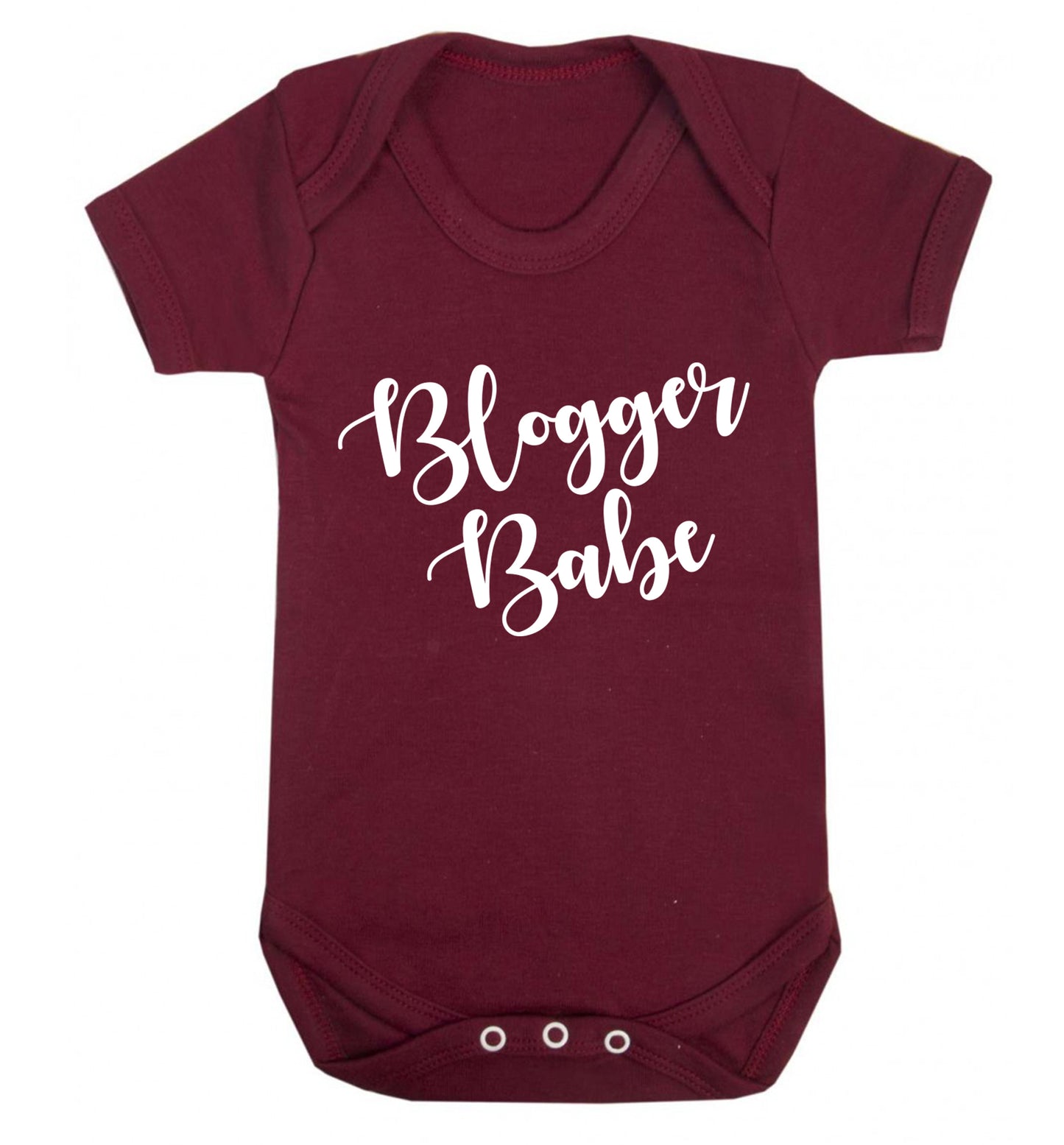 Blogger babe Baby Vest maroon 18-24 months