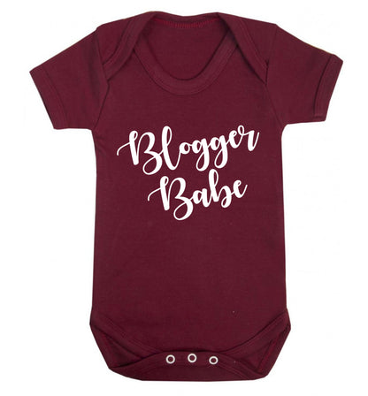Blogger babe Baby Vest maroon 18-24 months