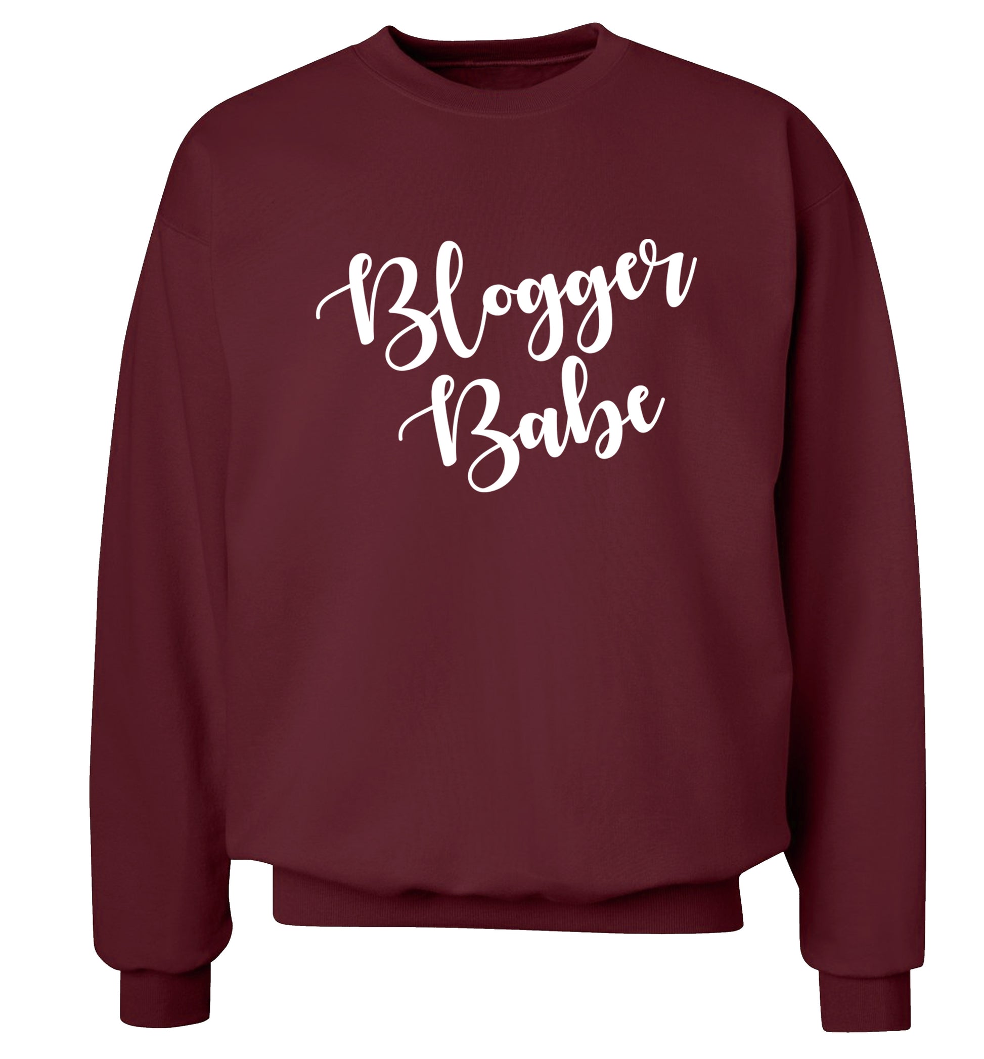Blogger babe Adult's unisex maroon Sweater 2XL