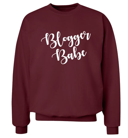 Blogger babe Adult's unisex maroon Sweater 2XL