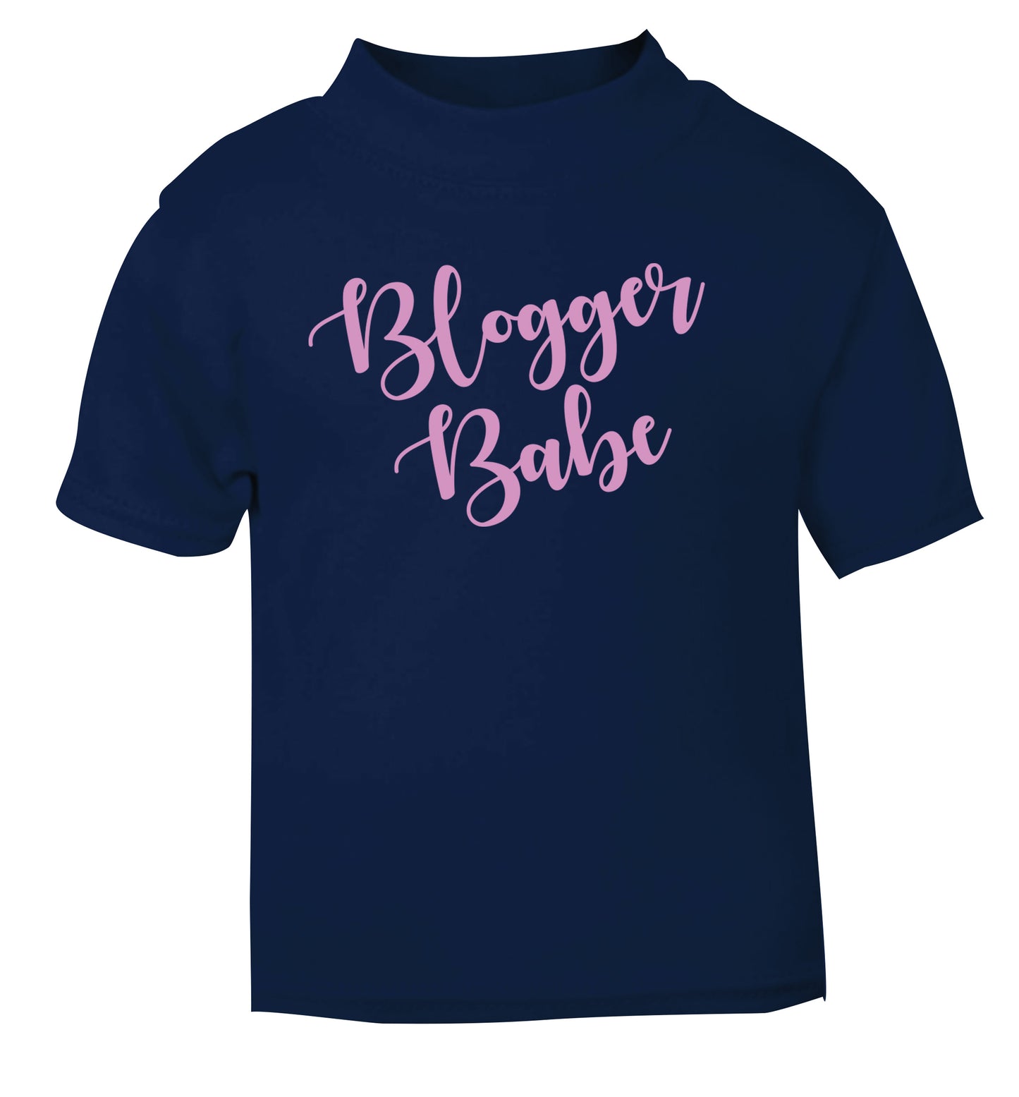 Blogger babe navy Baby Toddler Tshirt 2 Years
