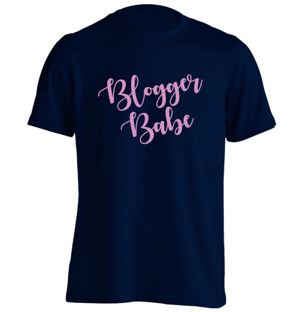 Blogger babe adults unisex navy Tshirt 2XL