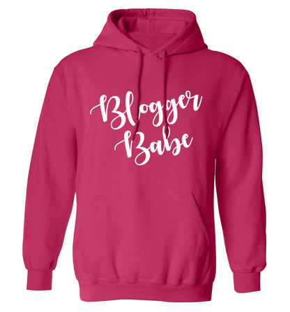 Blogger babe adults unisex pink hoodie 2XL