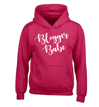 Blogger babe children's pink hoodie 12-13 Years