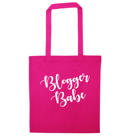 Blogger babe pink tote bag