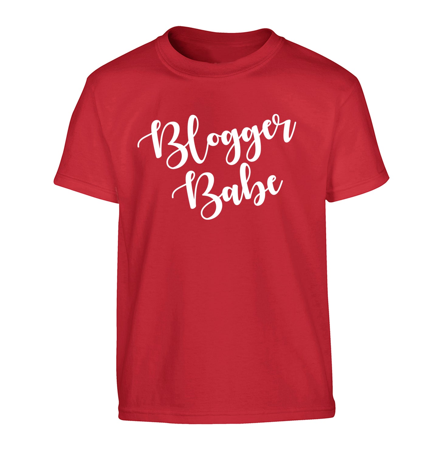 Blogger babe Children's red Tshirt 12-13 Years