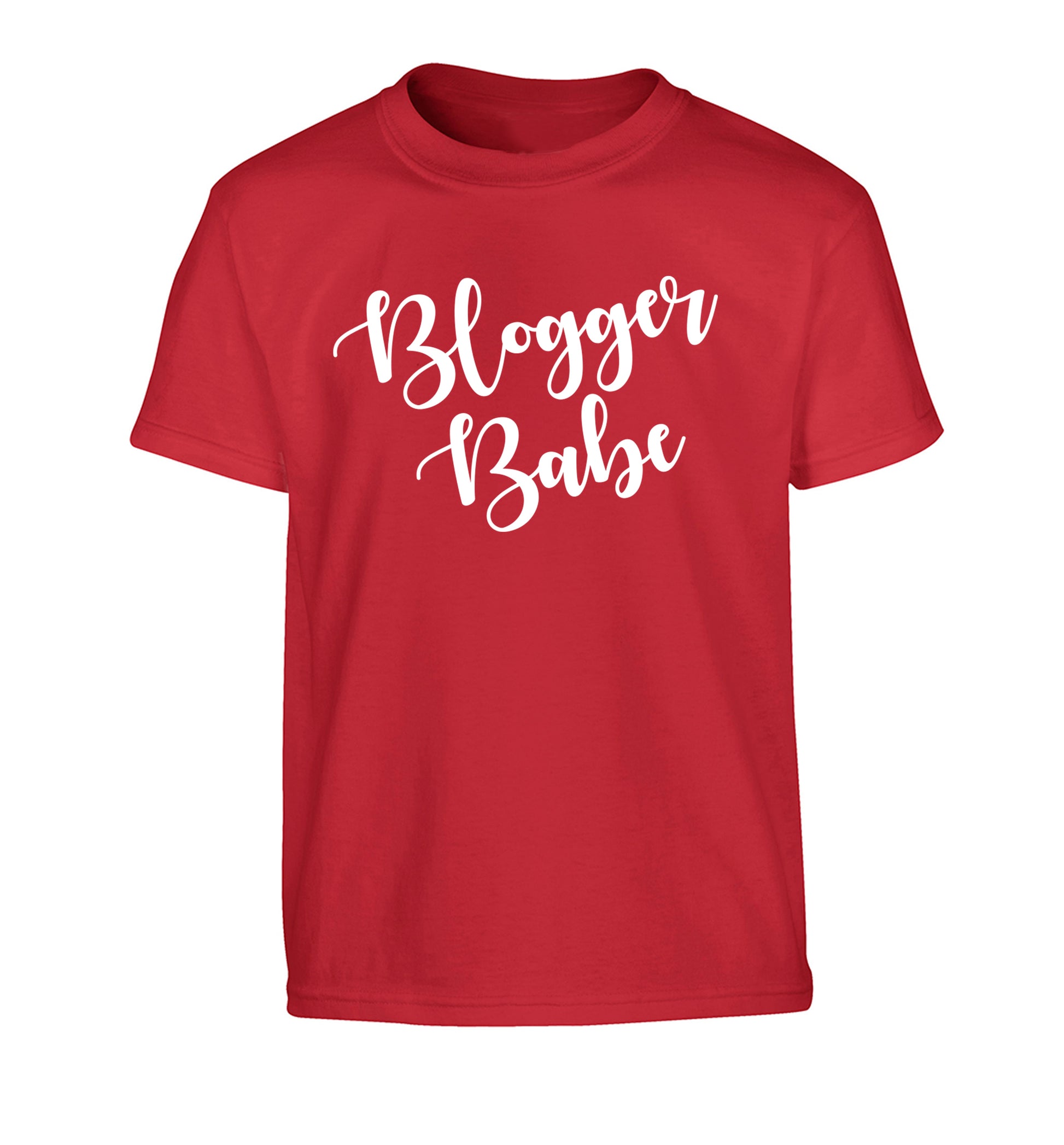 Blogger babe Children's red Tshirt 12-13 Years
