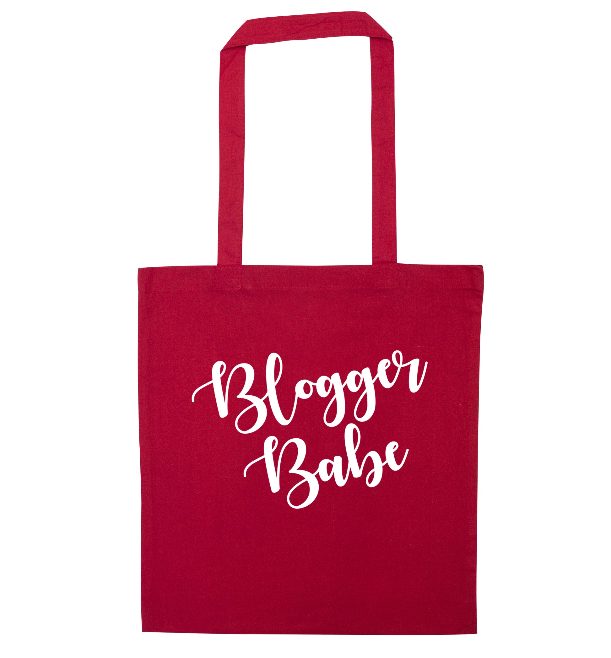 Blogger babe red tote bag