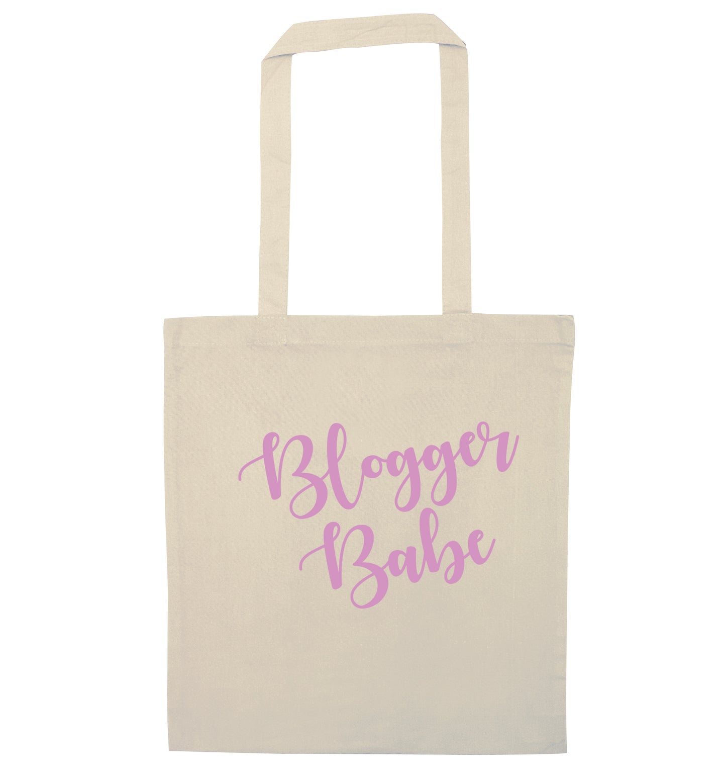 Blogger babe natural tote bag