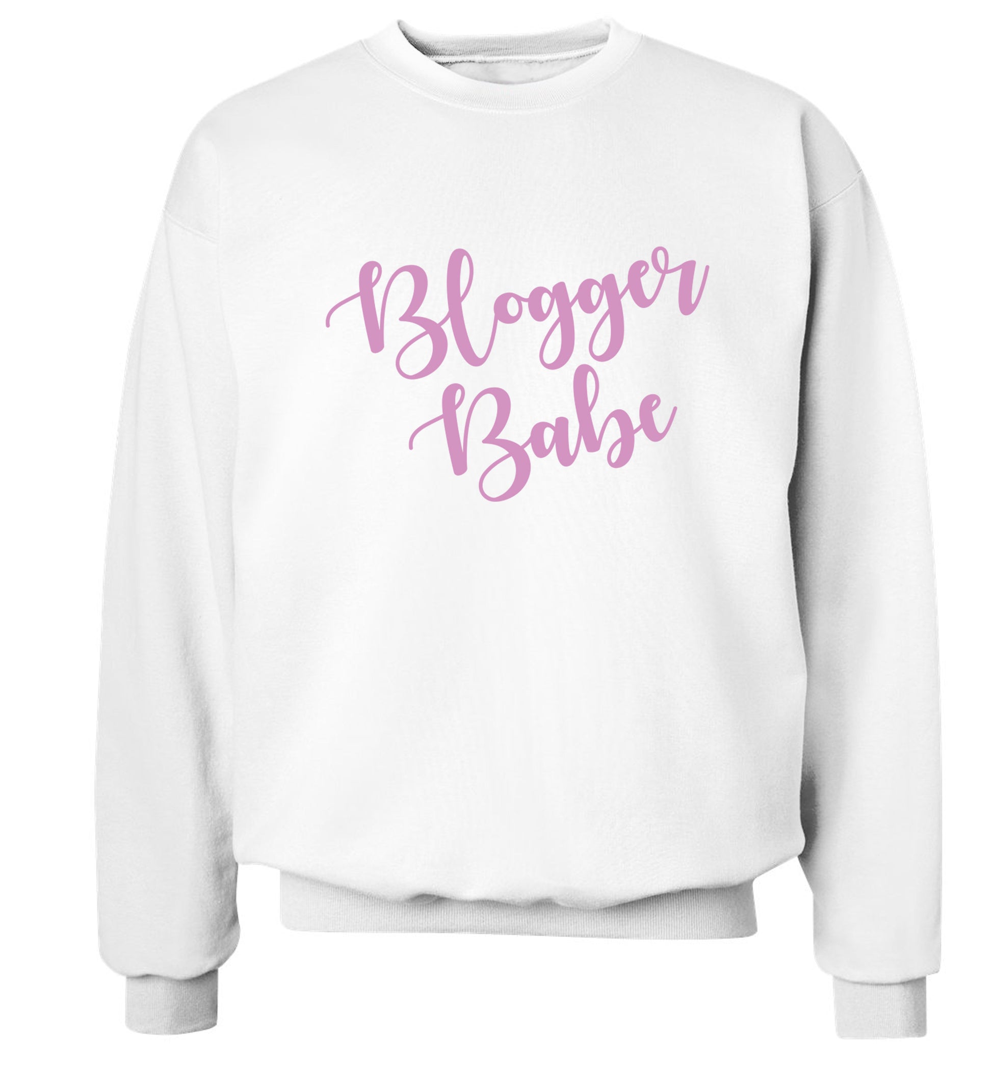 Blogger babe Adult's unisex white Sweater 2XL