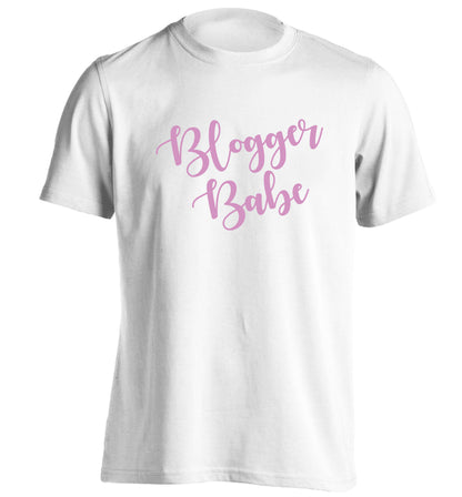 Blogger babe adults unisex white Tshirt 2XL