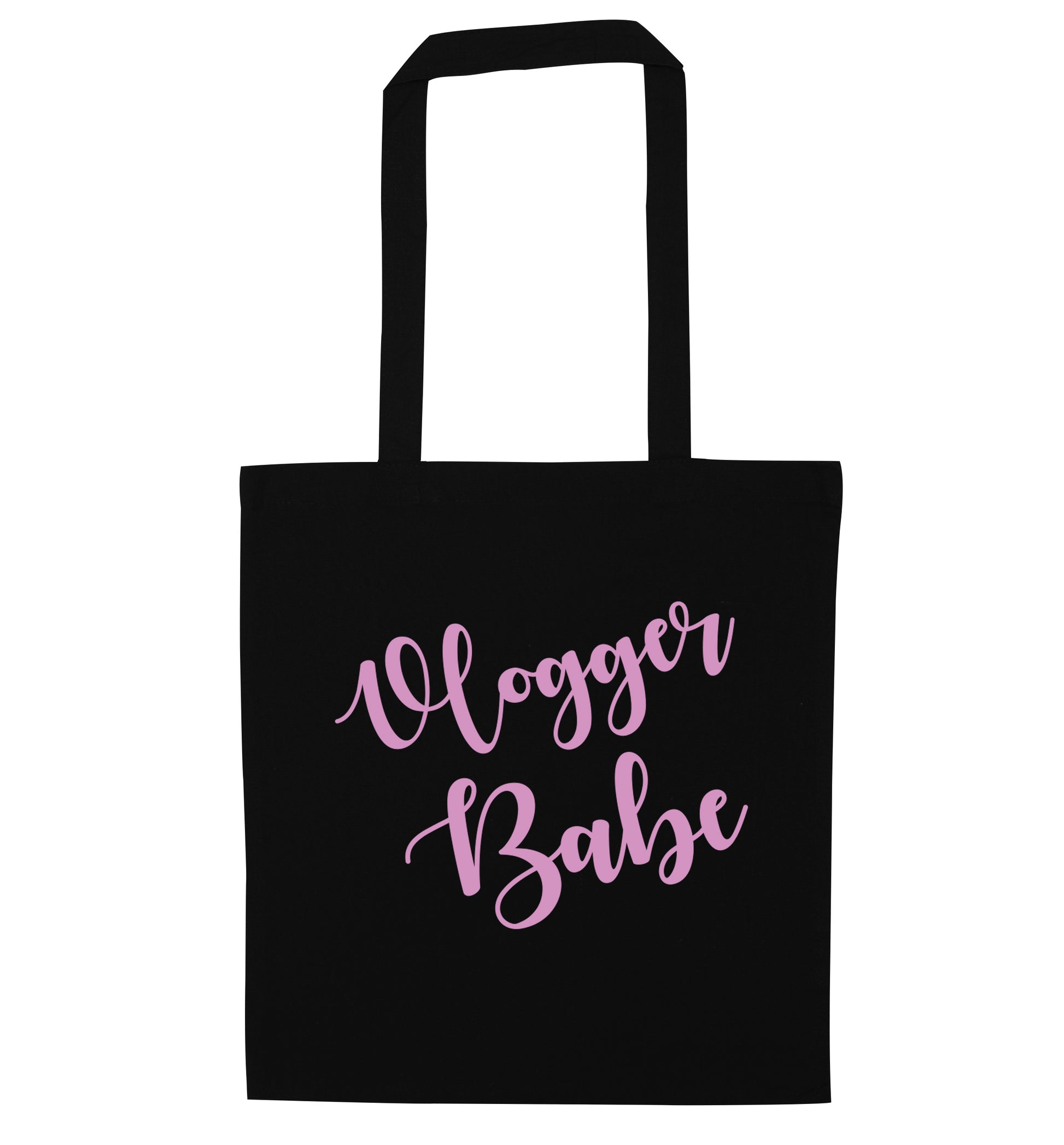 Vlogger Babe black tote bag