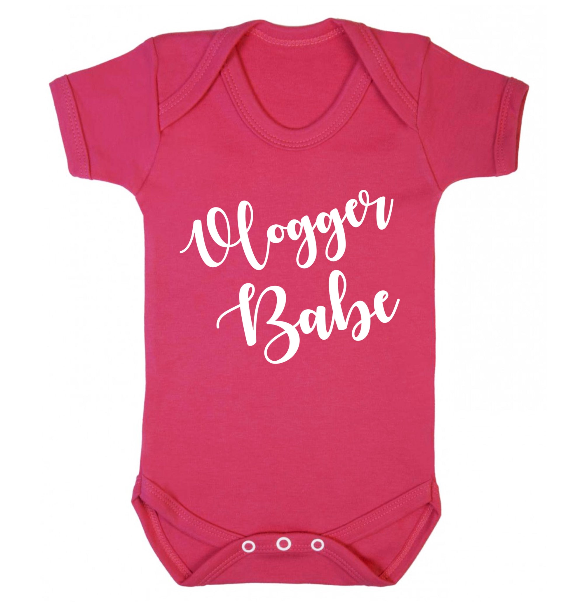 Vlogger Babe Baby Vest dark pink 18-24 months