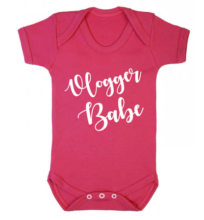 Vlogger Babe Baby Vest dark pink 18-24 months