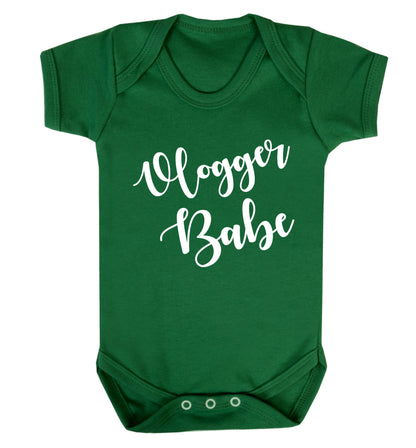 Vlogger Babe Baby Vest green 18-24 months