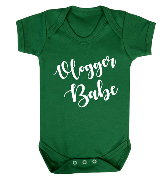 Vlogger Babe Baby Vest green 18-24 months