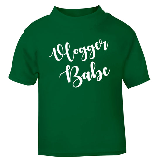 Vlogger Babe green Baby Toddler Tshirt 2 Years