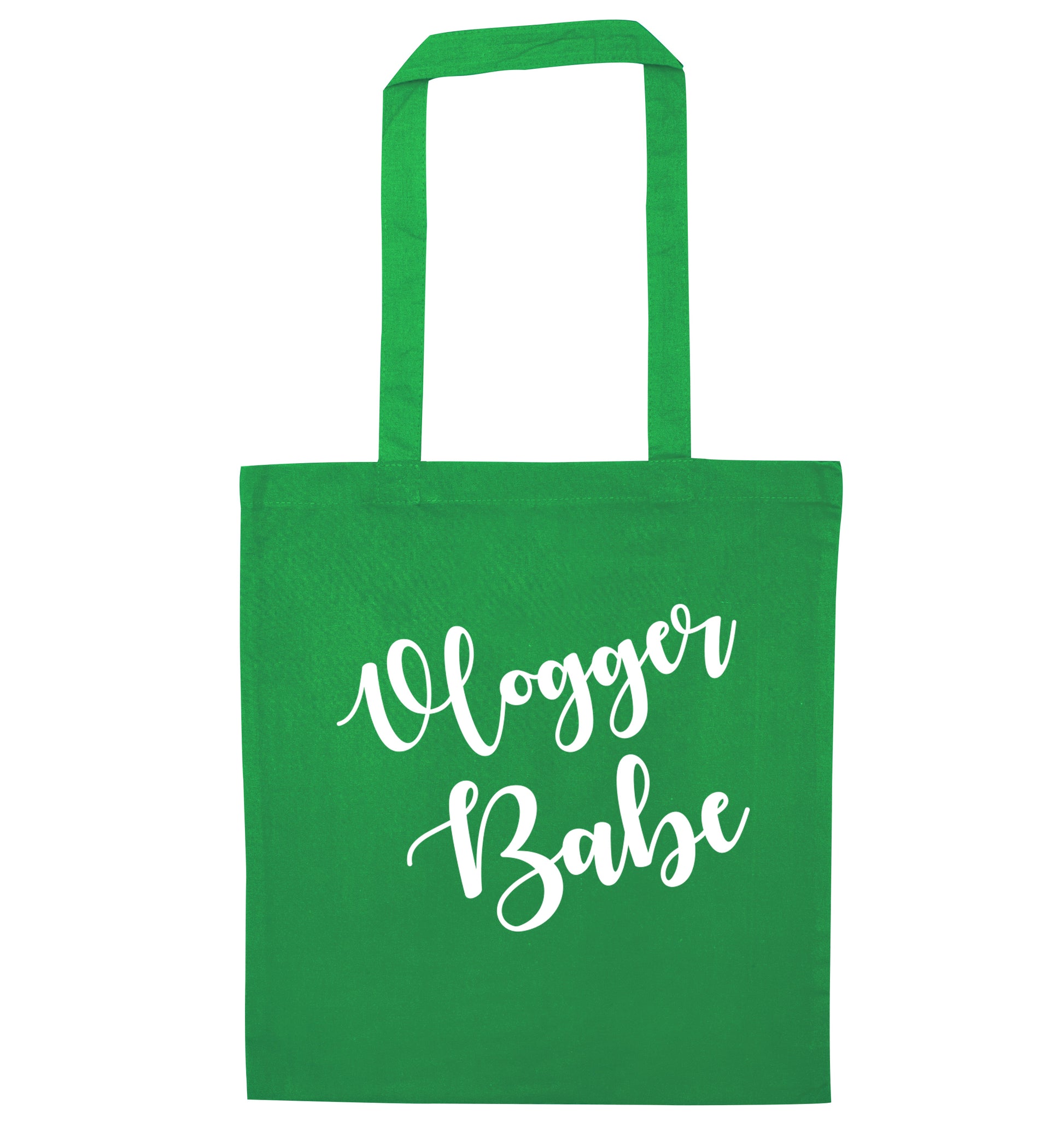 Vlogger Babe green tote bag
