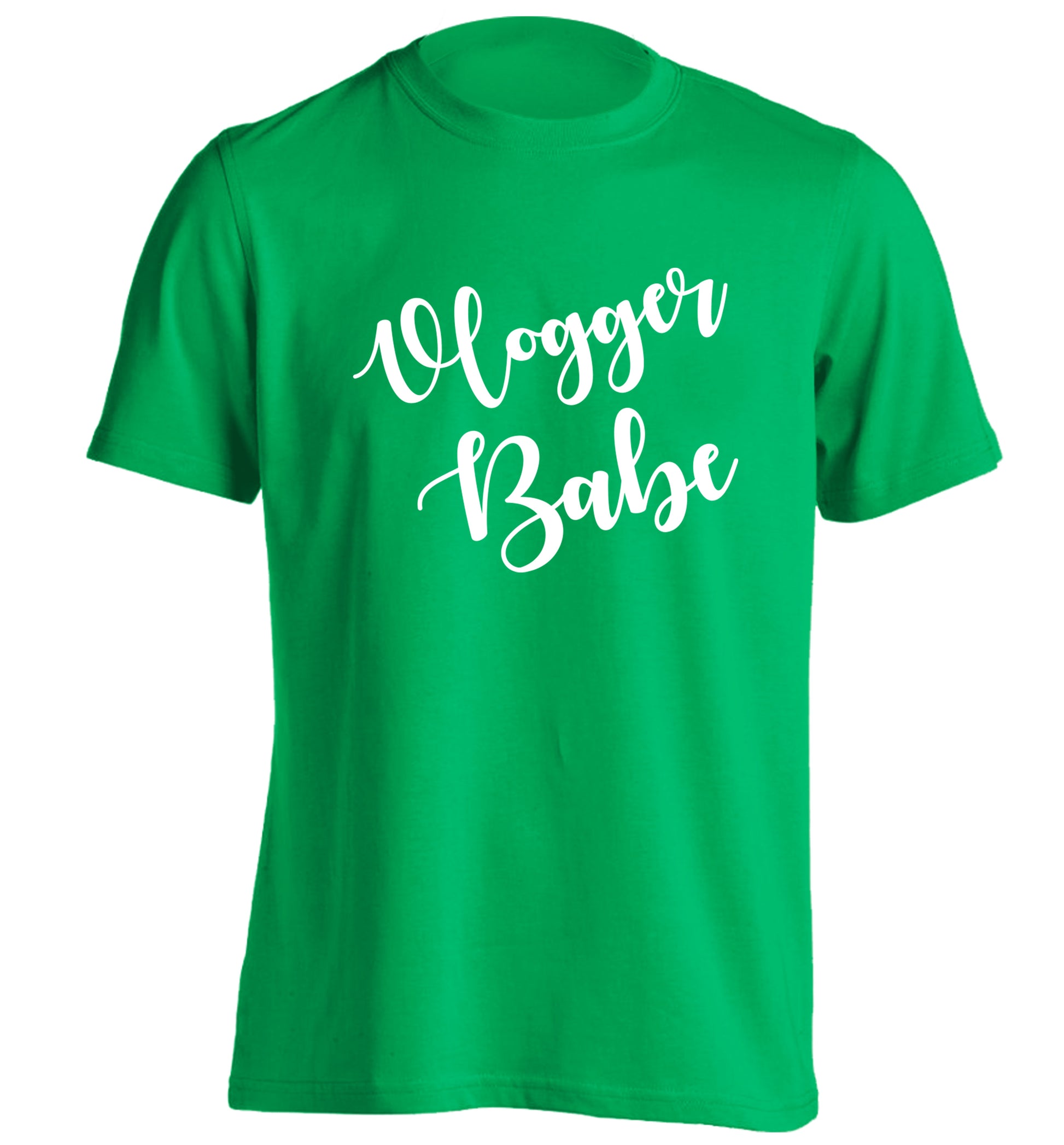 Vlogger Babe adults unisex green Tshirt 2XL