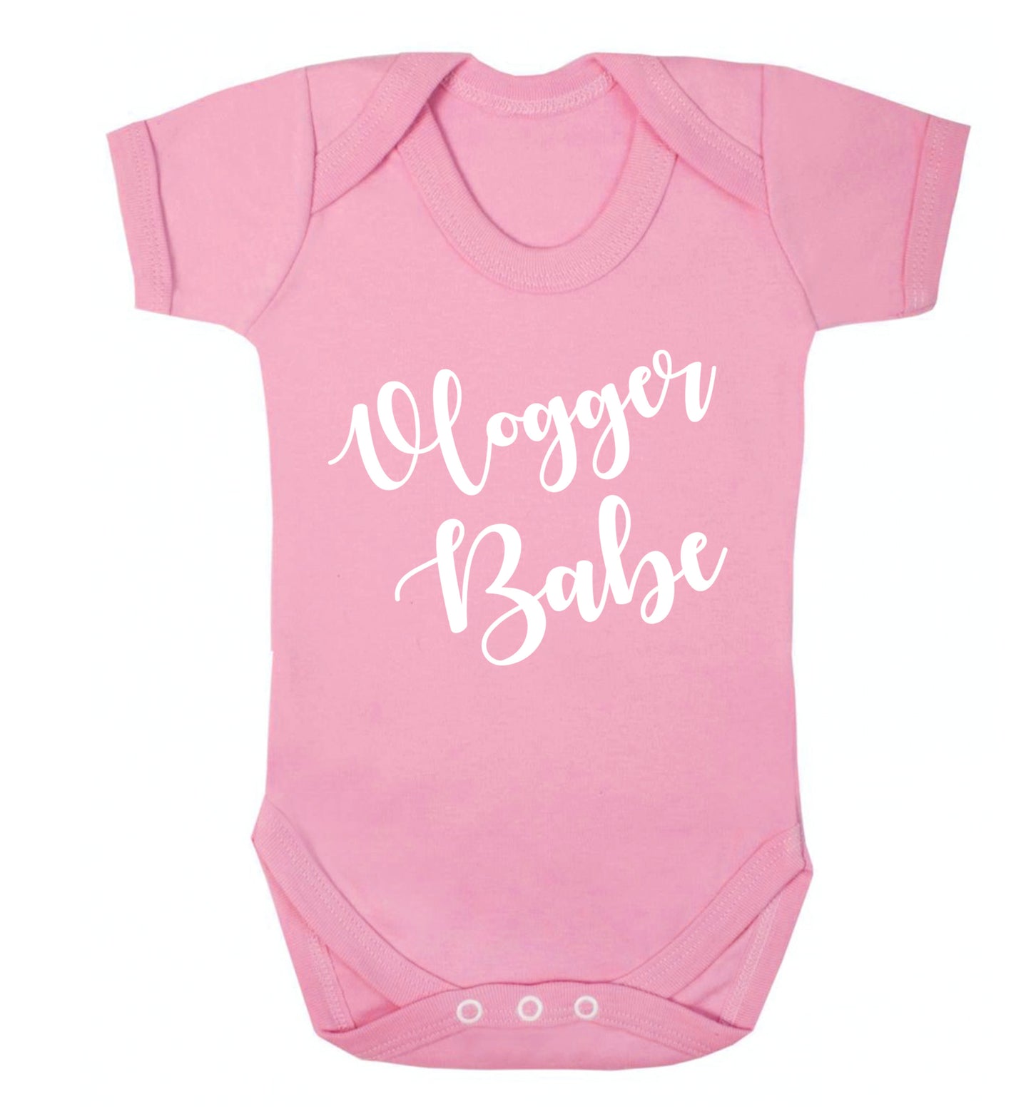 Vlogger Babe Baby Vest pale pink 18-24 months
