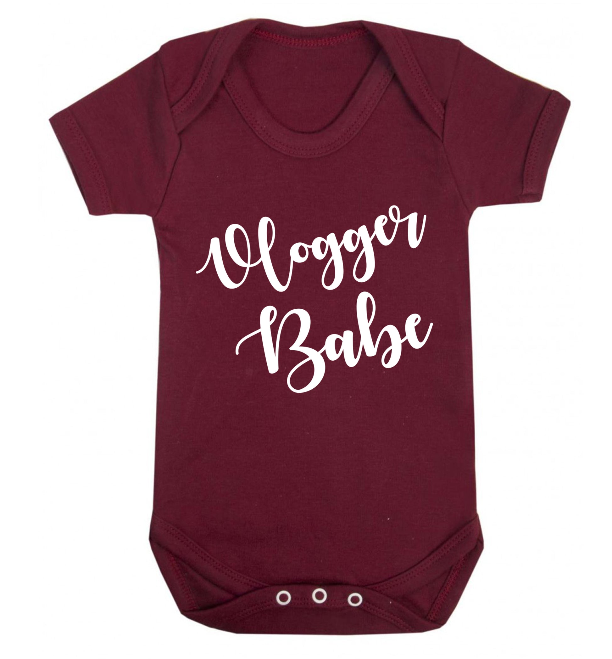 Vlogger Babe Baby Vest maroon 18-24 months