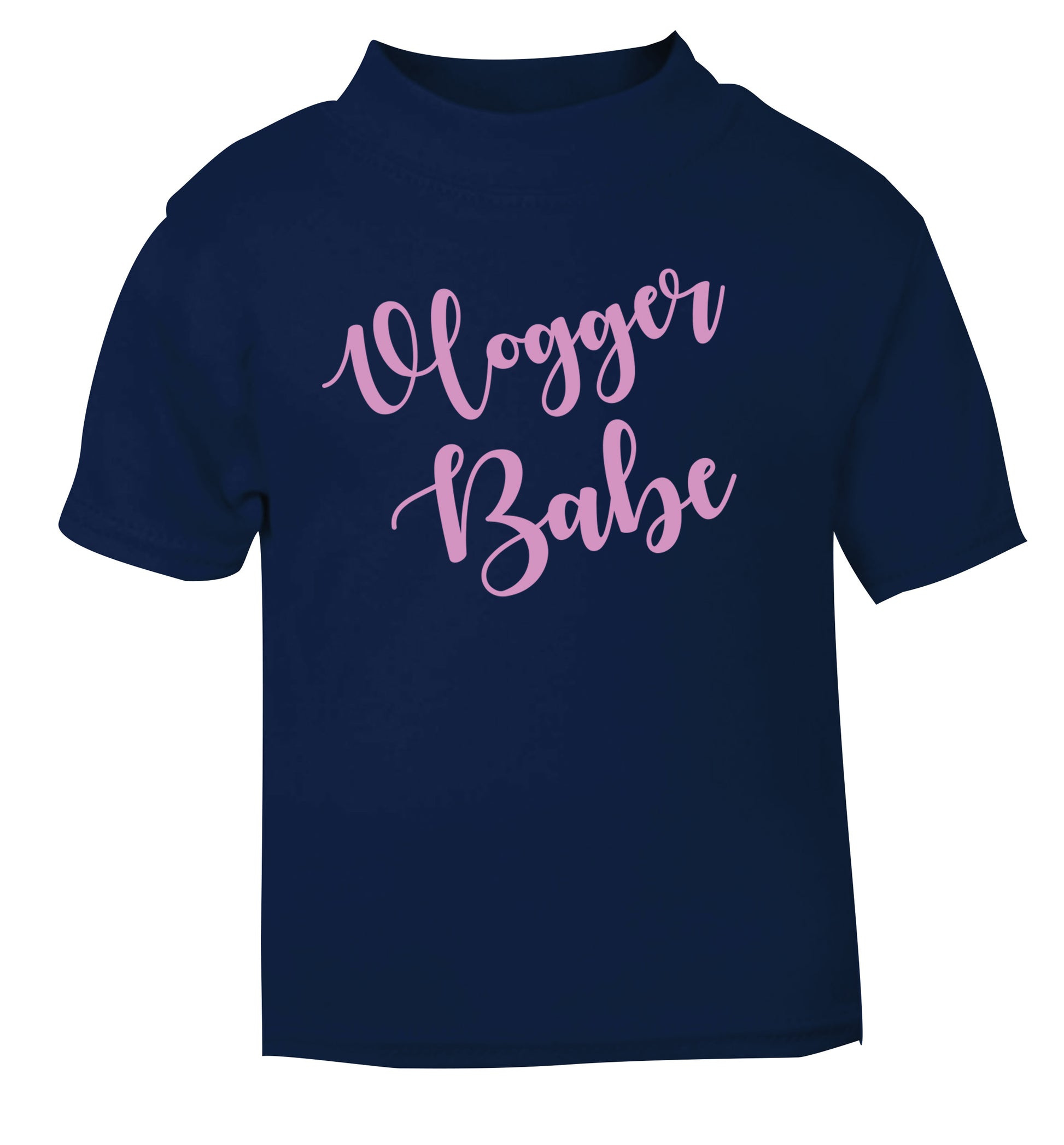 Vlogger Babe navy Baby Toddler Tshirt 2 Years