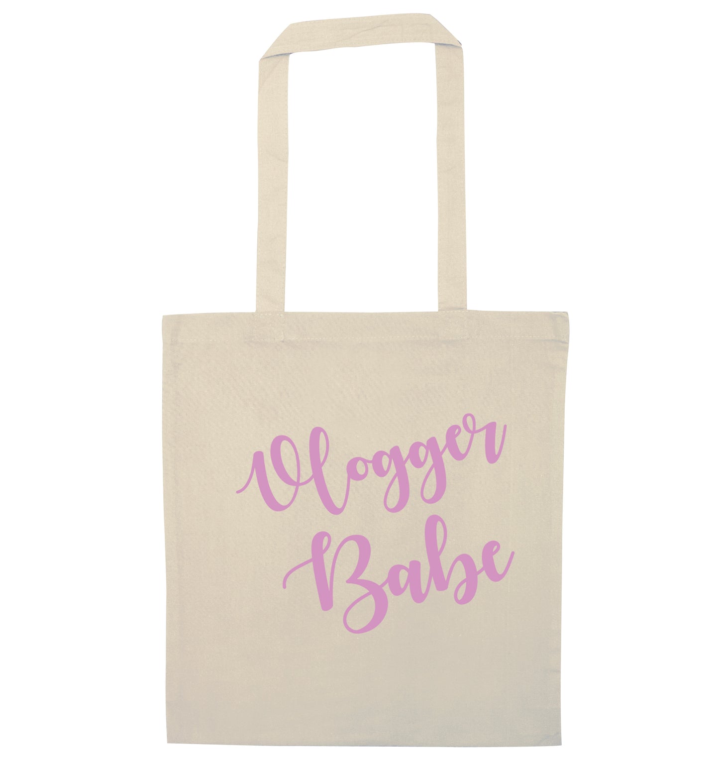 Vlogger Babe natural tote bag
