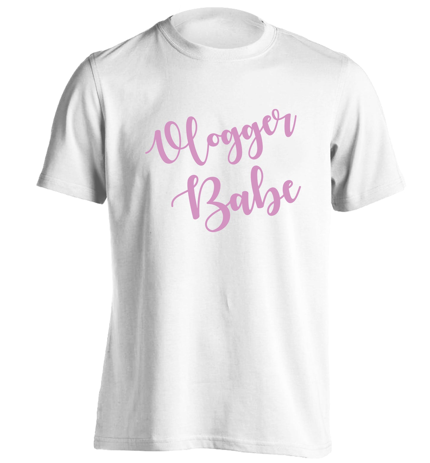 Vlogger Babe adults unisex white Tshirt 2XL