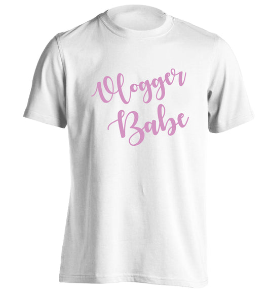 Vlogger Babe adults unisex white Tshirt 2XL