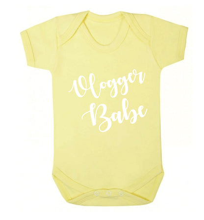 Vlogger Babe Baby Vest pale yellow 18-24 months