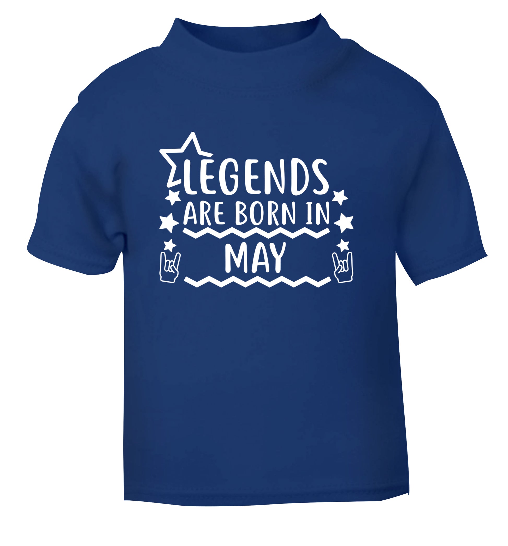 Legends are born in May blue Baby Toddler Tshirt 2 Years