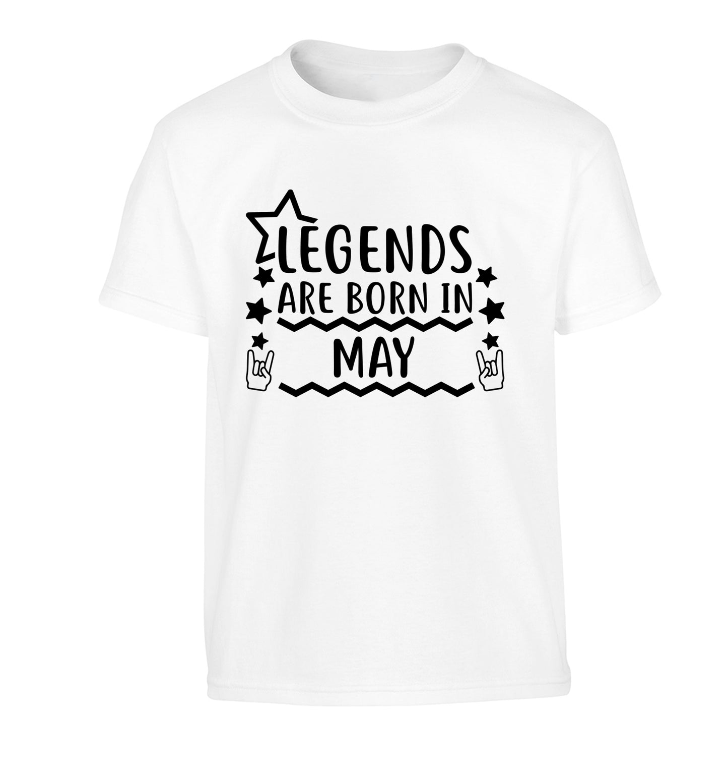 Legends are born in May Children's white Tshirt 12-13 Years