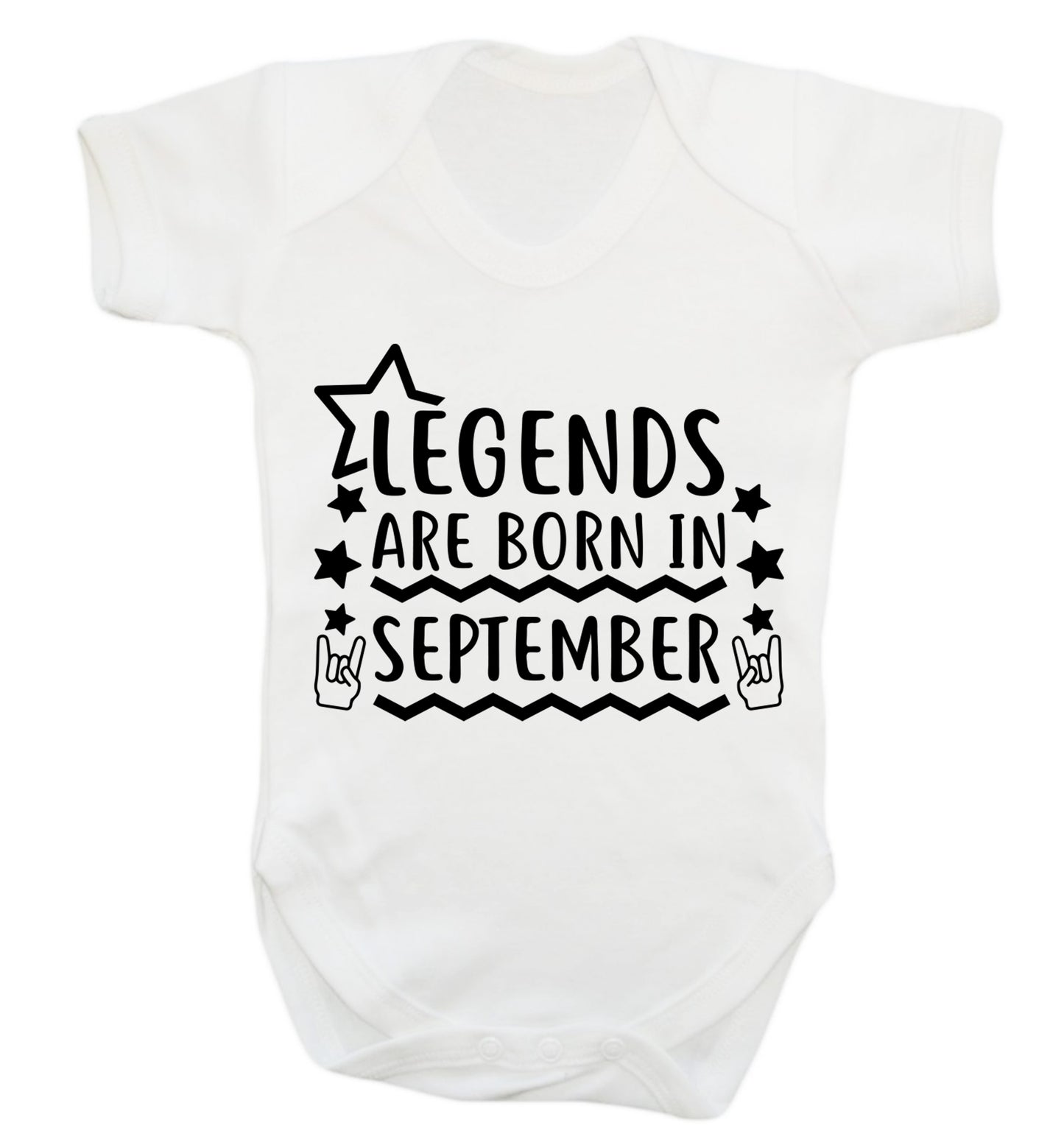 Legends are born in September Baby Vest white 18-24 months