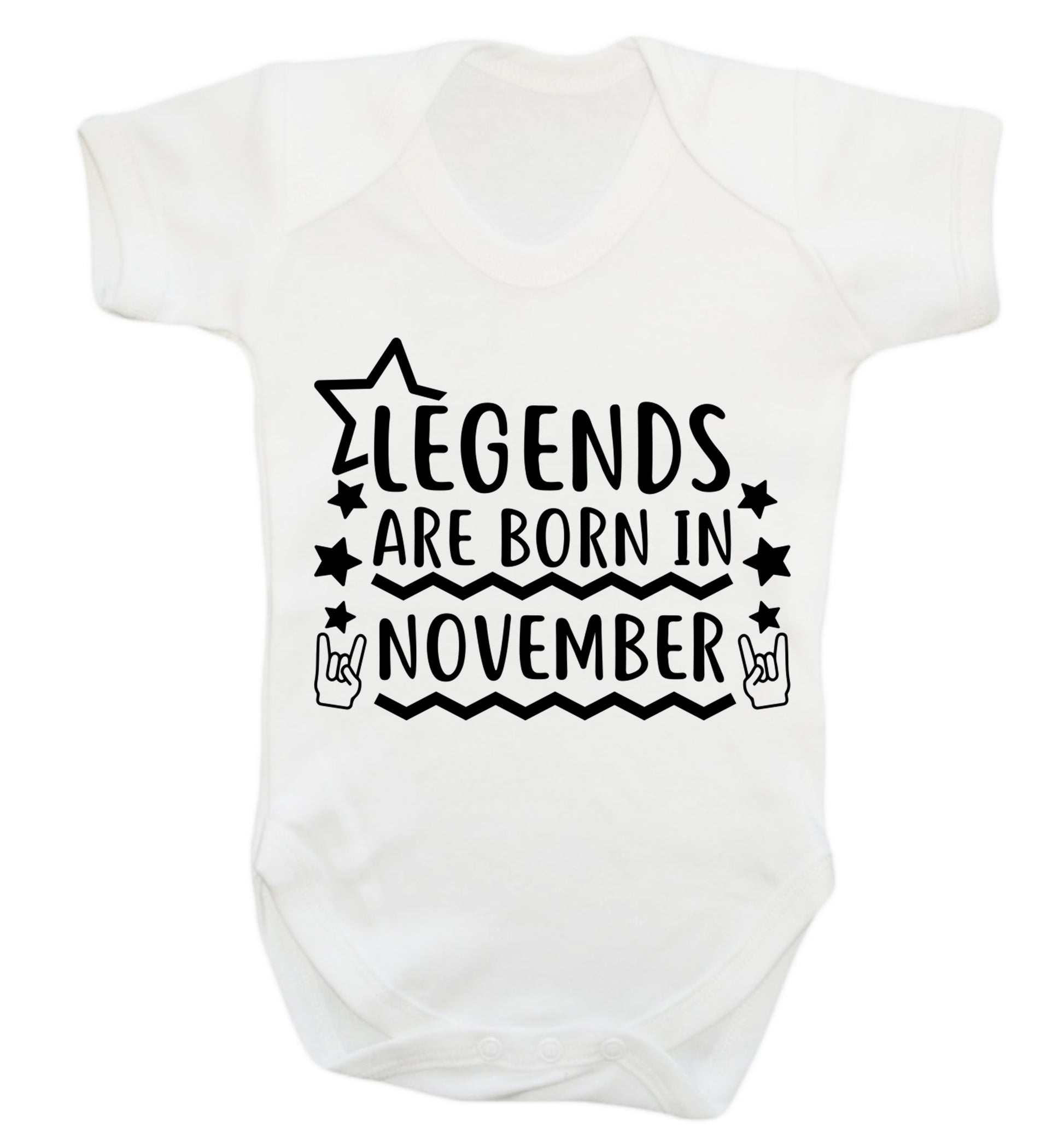 Legends are born in November Baby Vest white 18-24 months