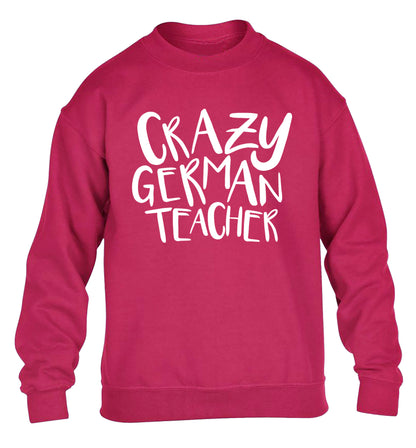 Crazy german teacher children's pink sweater 12-13 Years